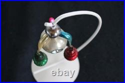 Antique German Glass Fluted Bell Chandelier Christmas Ornament