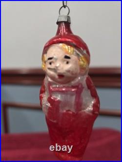 Antique German Glass Hansel AND Gretel Christmas Ornament