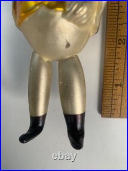 Antique German Long Foxy Grandpa Glass Christmas Ornament