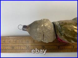 Antique German Long Foxy Grandpa Glass Christmas Ornament