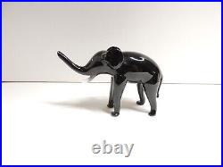 Antique German Mercury Glass Black Elephant Christmas Ornament CO8