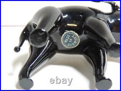 Antique German Mercury Glass Black Elephant Christmas Ornament CO8