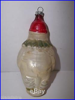 Antique German Mercury Glass CLOWN Christmas Tree Ornament RARE 4.5