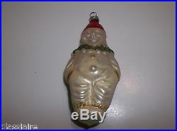 Antique German Mercury Glass CLOWN Christmas Tree Ornament RARE 4.5