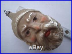 Antique German Silver Mercury Blown Glass Belsnickle Father Christmas Ornament