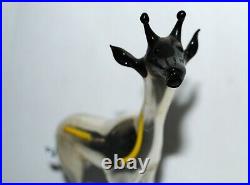 Antique German christmas ornament/decoration mouth blown mercury glass giraffe