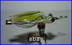 Antique German christmas ornament mouth blown filament glass dragonfly