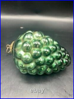 Antique Glass Christmas Tree Ornament-kugel Germany- Grapes