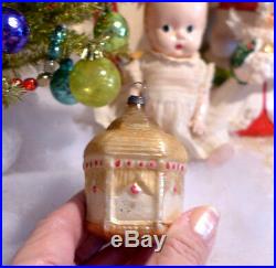 Antique Glass Germany Xmas Ornament Theater Stage Punch Judy No Show Figural