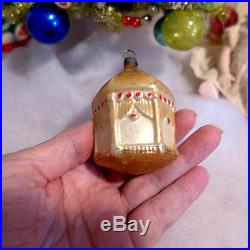 Antique Glass Germany Xmas Ornament Theater Stage Punch Judy No Show Figural
