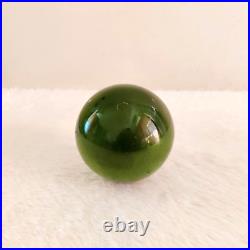 Antique Green Glass 4.25 German Kugel Christmas Ornament Decorative Props 208