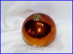 Antique Kugel Christmas Ornament 3 Copper Ball Mercury Glass Ornament