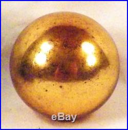 Antique Kugel Christmas Ornament Gold Ball Mercury Glass German 3.75in. #160