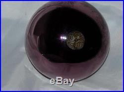 Antique Kugel Christmas Ornament Large Violet Mercury Glass Ball 5 German