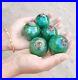 Antique-Kugel-Mint-Green-Round-Christmas-Ornament-Germany-5-Leaves-Cap-Lot-Of-5-01-kmph