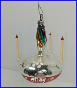 Antique Mercury Glass Christmas Candelabra Rainbow Chandelier Christmas Ornament