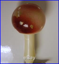 Antique Mercury Glass Mushroom Christmas Ornament Candle Clip