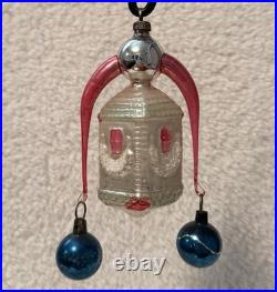 Antique Mica Glass Annealed Arms German Christmas Ornament 4.75
