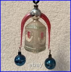 Antique Mica Glass Annealed Arms German Christmas Ornament 4.75