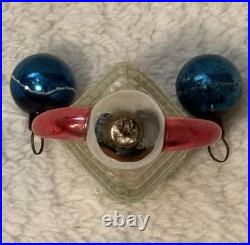 Antique Mica Glass Annealed Arms German Christmas Ornament 4.75
