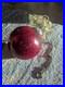 Antique-Red-Mercury-Glass-Christmas-Ornament-Heavy-Crackle-Globe-Gold-Cap-Chain-01-zd