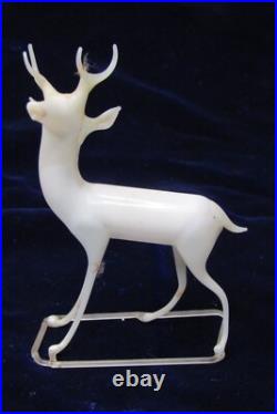 Antique Unsilvered Glass Reindeer Lauscha Bimini Christmas Ornament Germany Antique Unsilvered Glass Reindeer Lauscha Bimini Christmas Ornament Germany