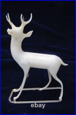 Antique Unsilvered Glass Reindeer Lauscha Bimini Christmas Ornament Germany Antique Unsilvered Glass Reindeer Lauscha Bimini Christmas Ornament Germany