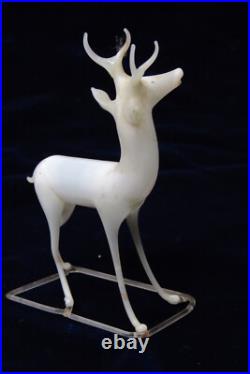 Antique Unsilvered Glass Reindeer Lauscha Bimini Christmas Ornament Germany Antique Unsilvered Glass Reindeer Lauscha Bimini Christmas Ornament Germany