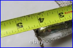 Antique VTG Glass Crinkle Wire Wings Wrapped AIRPLANE Christmas Ornament Germany