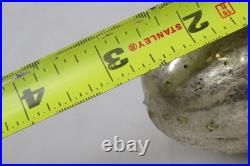 Antique VTG Glass MAN Double FACE Embossed on EGG Christmas Ornament Germany