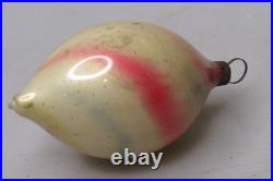 Antique VTG Unsilvered Glass END of the DAY Drop Christmas Ornament Germany