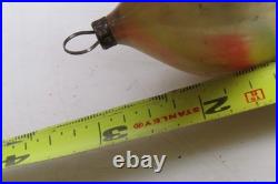 Antique VTG Unsilvered Glass END of the DAY Drop Christmas Ornament Germany