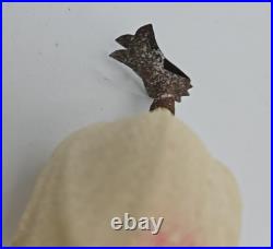 Antique Victorian Rose Candle Clip German Glass Christmas Ornament 3-1/2 inch