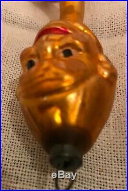 Antique Vintage 7 Joey Clown Snake Head German Glass Figural Christmas Ornament