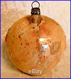 Antique Vintage Apple Face Man With Arms Glass German Figural Christmas Ornament
