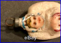 Antique Vintage Baby Angel W Paper Face German Glass Figural Christmas Ornament