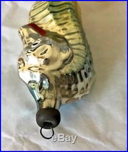 Antique Vintage Beautiful Seahorse Glass Figural Christmas Ornament