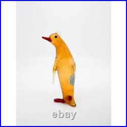 Antique Vintage Bemini Amber Glass Penguin Christmas Ornament VERY RARE