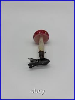 Antique Vintage Blown Glass Clip On MUSHROOM Christmas Ornament Germany Lot Of 4 Antique Vintage Blown Glass Clip On MUSHROOM Christmas Ornament Germany Lot Of 4