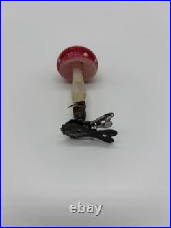 Antique Vintage Blown Glass Clip On MUSHROOM Christmas Ornament Germany Lot Of 4 Antique Vintage Blown Glass Clip On MUSHROOM Christmas Ornament Germany Lot Of 4