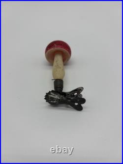 Antique Vintage Blown Glass Clip On MUSHROOM Christmas Ornament Germany Lot Of 4 Antique Vintage Blown Glass Clip On MUSHROOM Christmas Ornament Germany Lot Of 4