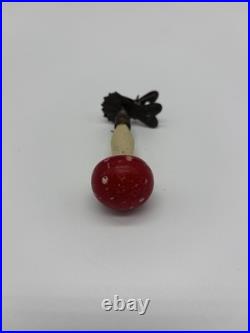 Antique Vintage Blown Glass Clip On MUSHROOM Christmas Ornament Germany Lot Of 4 Antique Vintage Blown Glass Clip On MUSHROOM Christmas Ornament Germany Lot Of 4