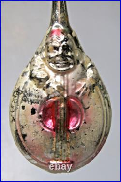 Antique Vintage Blown Glass FAT Mandoline MAN Christmas Ornament Germany Antique Vintage Blown Glass FAT Mandoline MAN Christmas Ornament Germany