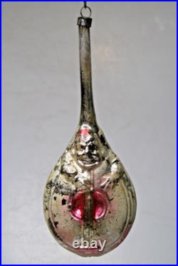 Antique Vintage Blown Glass FAT Mandoline MAN Christmas Ornament Germany Antique Vintage Blown Glass FAT Mandoline MAN Christmas Ornament Germany