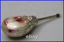 Antique Vintage Blown Glass FAT Mandoline MAN Christmas Ornament Germany Antique Vintage Blown Glass FAT Mandoline MAN Christmas Ornament Germany