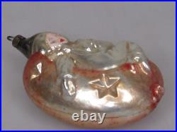 Antique Vintage Blown Glass Jester CLOWN on MOON Christmas Ornament Germany Antique Vintage Blown Glass Jester CLOWN on MOON Christmas Ornament Germany