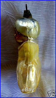 Antique Vintage Christmas Mercury Glass Moor Boy Ornament