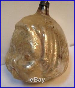 Antique Vintage Dolly Dinglehead German Glass Figural Christmas Ornament