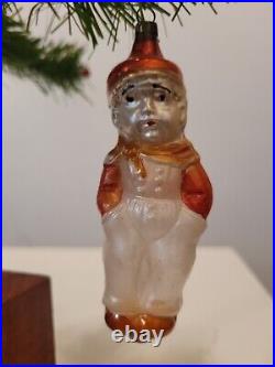 Antique Vintage German Glass Christmas Ornament-Boy with Hands in Pocket NP -R3