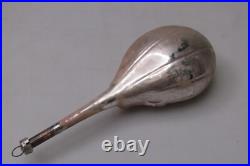 Antique Vintage Glass FAT Embossed Mandoline MAN Christmas Ornament Germany